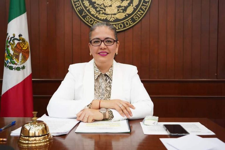 Diputada graciela domínguez dirijiendo mesa directiva