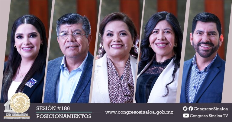 Foto compuesta con rostros de dos diputados y tres diputadas que hablaron sobre el tema.