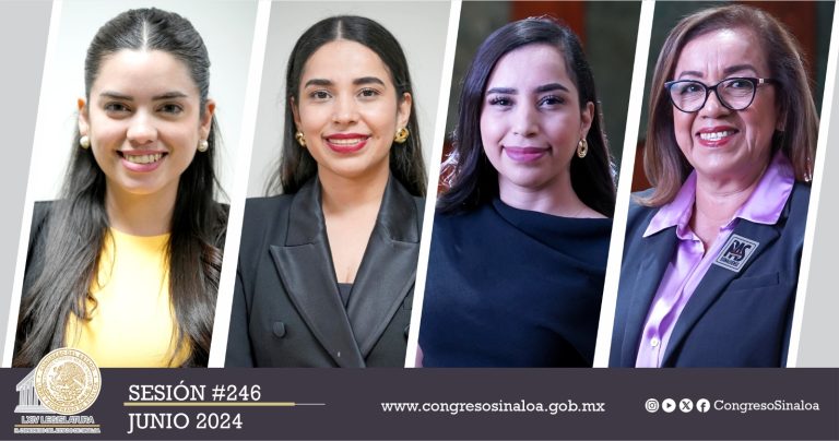 Fotos de las cuatro diputadas que fijaron posicionamiento sobre el tema de la juventud.