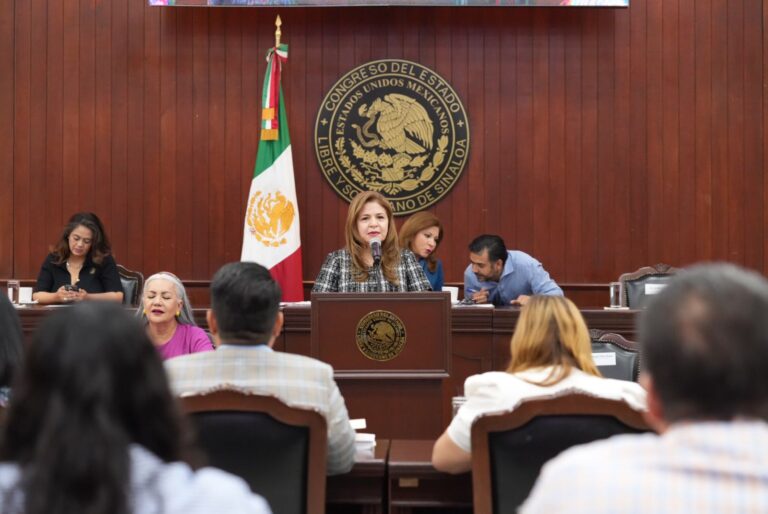 Titular de la ASE, Emma Guadalupe Félix, expone resultados ante diputadas y diputados en sesión extraordinaria.