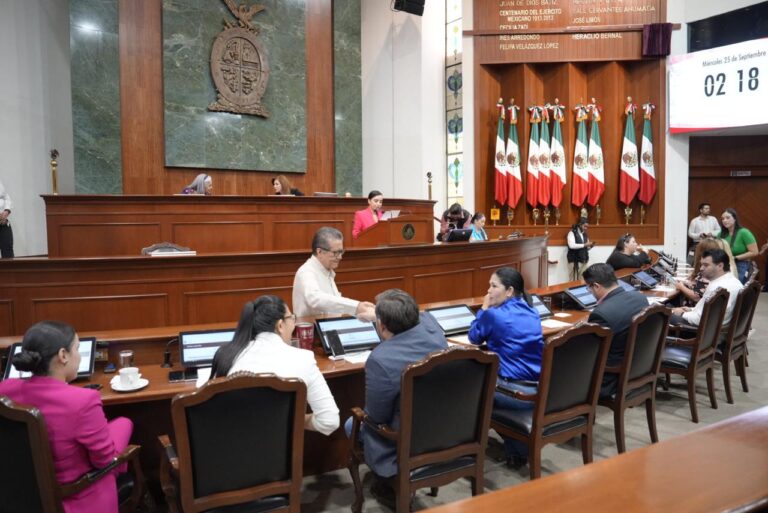 Aspecto de la Sesión Extraordinaria donde se ven diputadas y diputados en sus asientos