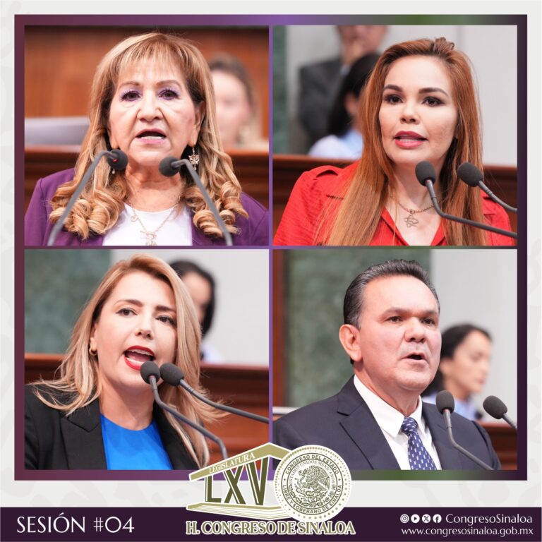 Rostros de diputadas y diputado que hablaron en tribuna.