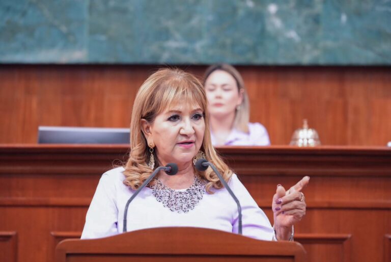 Diputada María Teresa Guerra Ochoa habla en tribuna.