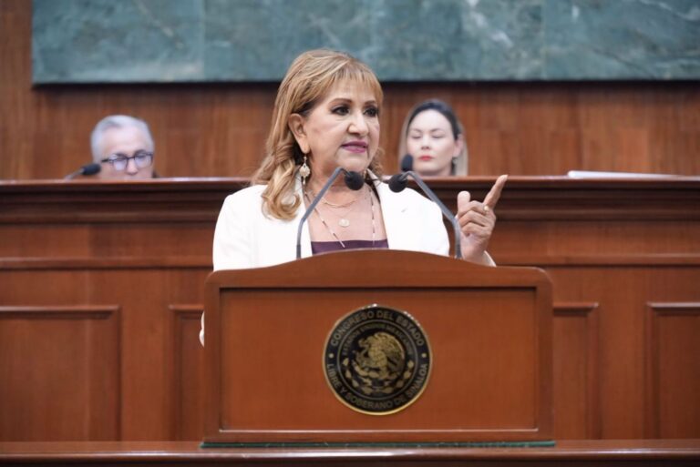Diputada María Teresa Guerra Ochoa habla en tribuna.