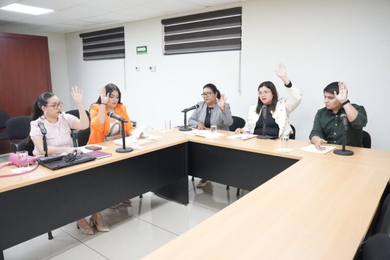 Cuatro diputadas y un diputado de la Comisión de Cultura sesionan en Sala Adjunta al Pleno.