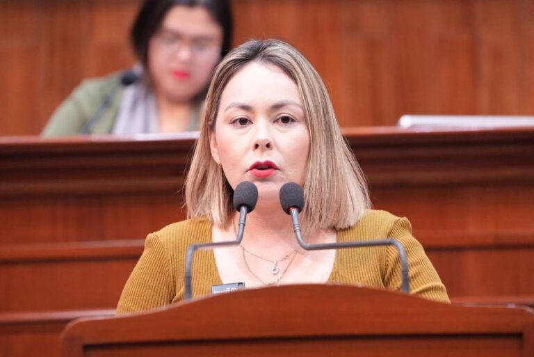 Diputada Yeraldine Bonilla habla en tribuna.