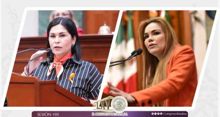 Imagen compuesta con rostros de las diputadas Juana Minerva Vázquez y Paola Gárate.