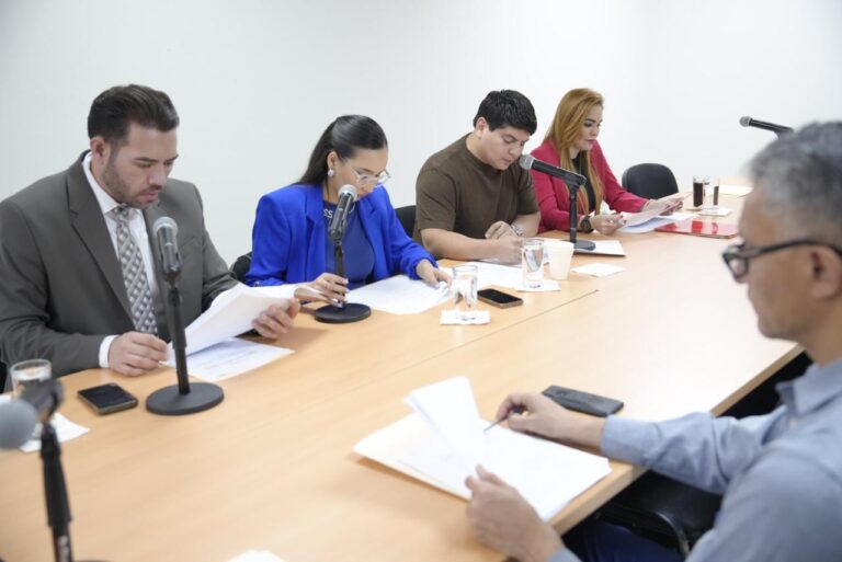 Diputadas y diputados revisan dictamen.