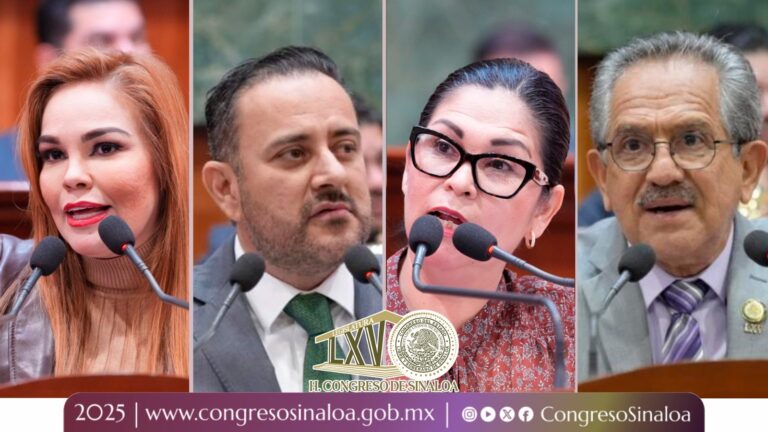 Composición fotográfica con diputadas y diputados que participaron en discusión.