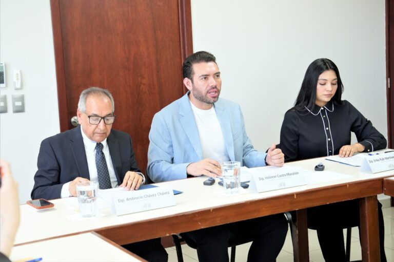 Dos diputados y una diputada de la Comisión participan en la reunión.