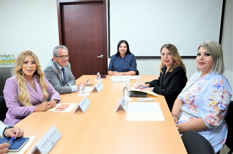 Integrantes de la comisión sesionan en su sala de juntas.