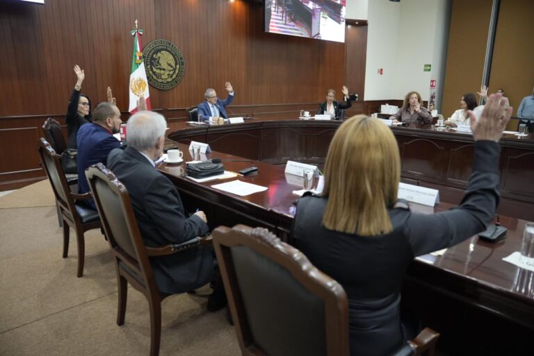 Diputados y diputadas votan, desde sus asientos, durante la sesión.